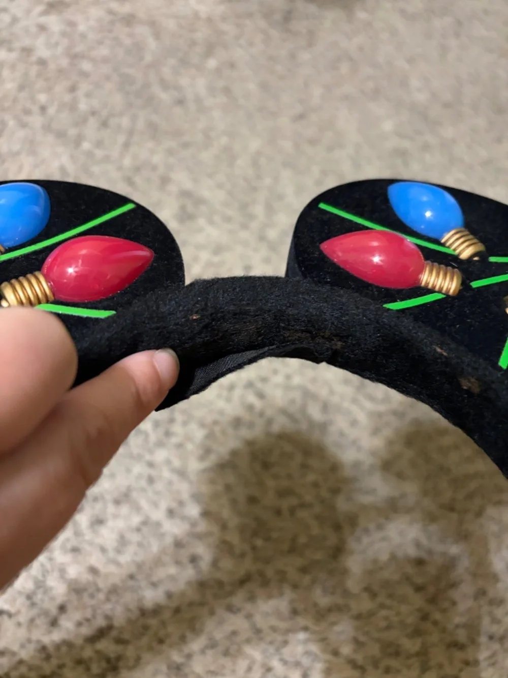 Christmas Lights Minnie Mouse Ears-Headband